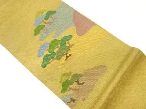 変わりヱ霞に松模様織出し袋帯